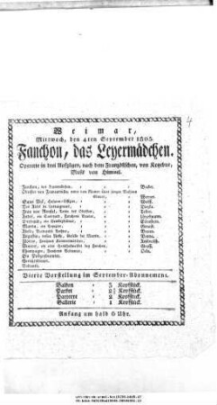Fanchon, das Leiermädchen