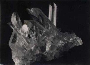 Bergkristall-Gruppe (Quarz), Dauphiné, Frankreich