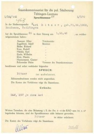 Bitzer, Karl