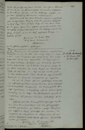 Anordnung zur Zusendung eines gerichtlichen Gutachtens zu dem Lehrer Dr. Focke bezüglich Vorlesungen ohne grundlegende Kenntnisse der Thematik.