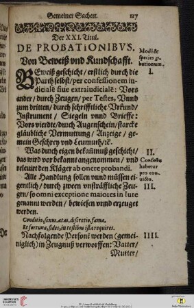 Der XXI. Titul