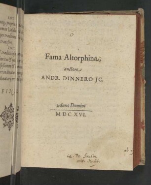 Fama Altorphina
