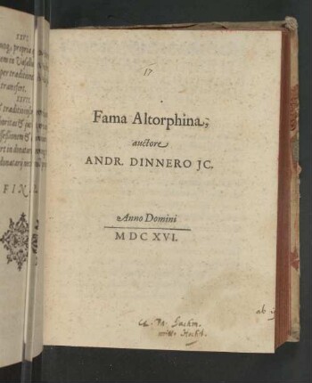 Fama Altorphina