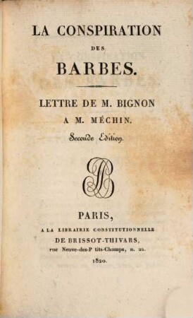 La conspiration des barbes