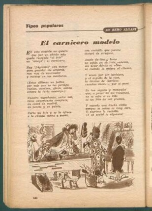 El carnicero modelo : Tipos populares