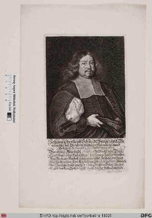 Bildnis Johann Christoph Schmidt