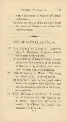 Sets of battles, seiges, &c
