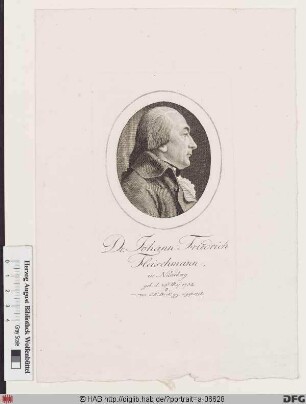 Bildnis Johann Friedrich Fleischmann
