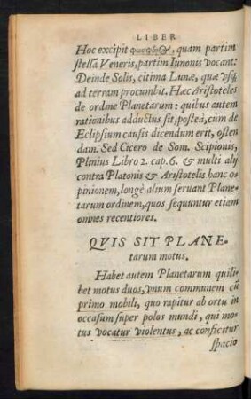 Quis Sit Planetarum motus.
