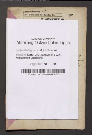 Erblasser: Redecker, Christian Ludwig Gottlieb; Erblasser: Redecker, Henriette Wilhelmine Louise, geb. Fahrmeyer: