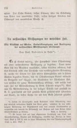 778-839 Die messianischen Weissagungen der mosaischen Zeit