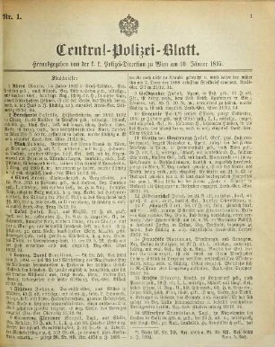 Zentralpolizeiblatt. 1895
