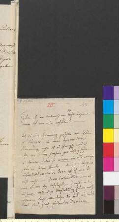 Brief von Kalb, Charlotte Sophie Juliane von an Goethe, Johann Wolfgang von