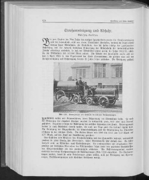 Straßenreinigung und Abfuhr.