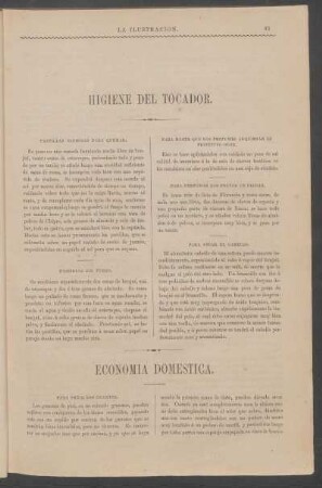 Economía doméstica.