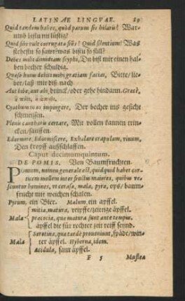 Caput decimumquintum. De Pomis.