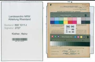 Entnazifizierung Heinz Klother , geb. 26.06.1908 (Kaufmaennischer Angestellter)