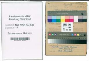 Entnazifizierung Heinrich Schuermann , geb. 21.12.1898 (Lehrer)