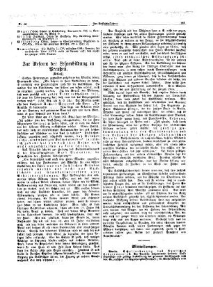 Zur Reform der Lehrerbildung in Preußen : (Schluß)