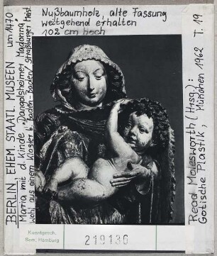 Berlin, Staatl. Museen: Madonna aus Dangolsheim, Detail