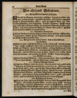 42-74, Von allerhand Gebratenes. - Von allerhand Pastetten und Dorten.