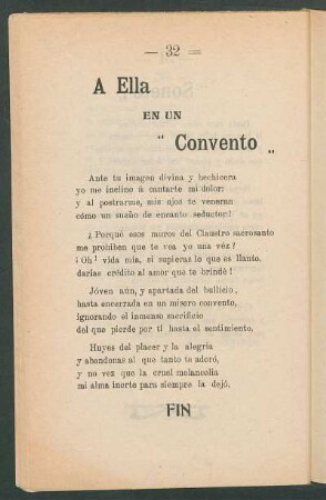 A Ella en un "convento"