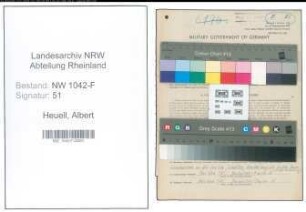 Entnazifizierung Albert Heuell , geb. 05.03.1901 (Steuerberater)