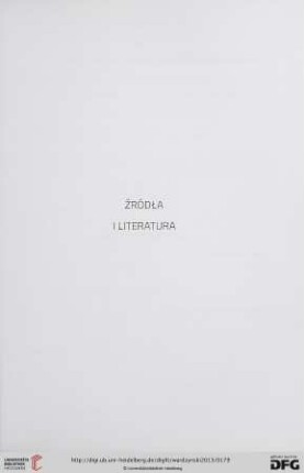 Źródła i literatura