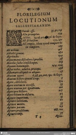 Florilegium Locutionum Sallustianarum