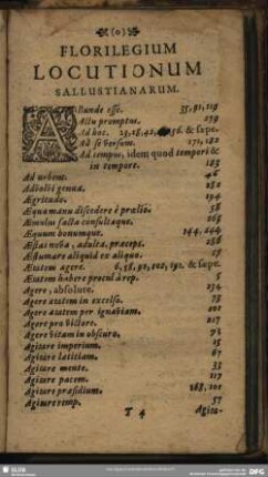 Florilegium Locutionum Sallustianarum