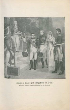 Königin Luise und Napoleon in Tilsit