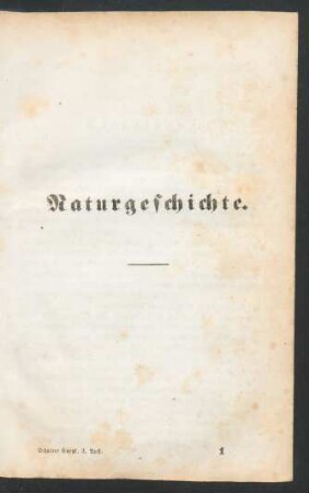 Naturgeschichte.