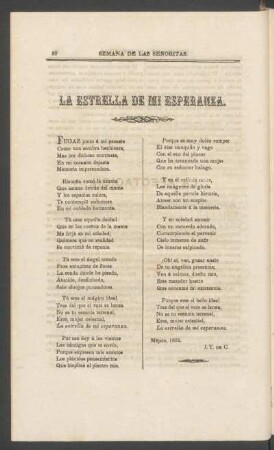 La estrella de mi esperanza.