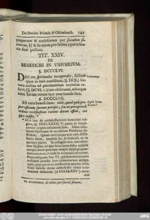 Tit. XXIV. De Beneficiis In Universum.