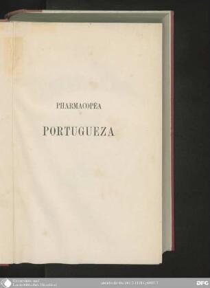Pharmacopèa portugueza