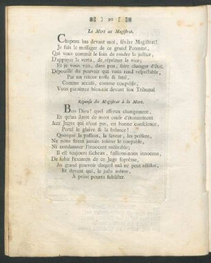 La Mort au Magistrat = Der Tod zum Rathsherrn