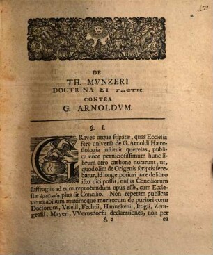 Th. Munzeri doctrinam et facta ex idoneis monumentis denuo examinata sistit