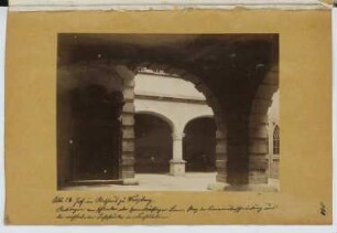Rathaus, Würzburg: Ansicht von der Hofseite (aus: Skizzen- und Fotoalbum 16)