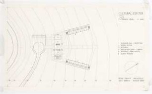 Kulturzentrum, Ios: Grundriss Erdgeschoss 1:500