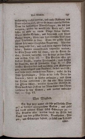 Von Winden. - Das zweite Buch von der Lebensordnung.