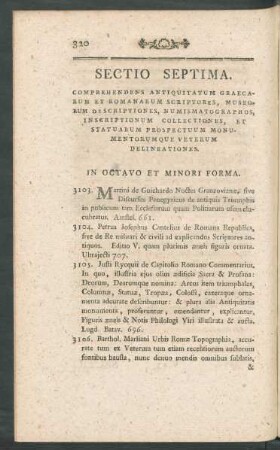 Sectio septima