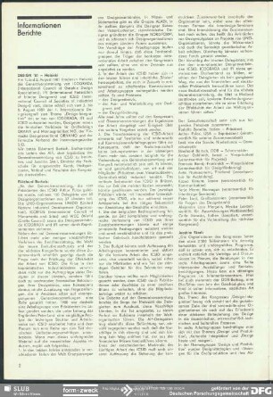 Design ’81 – Helsinki : Informationen Berichte
