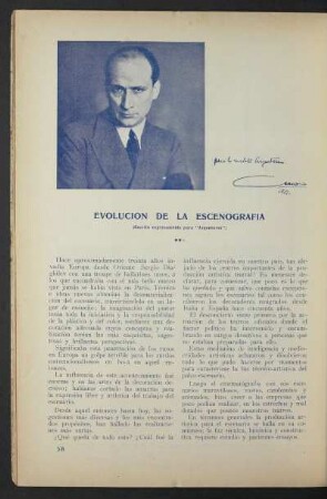 Evolución de la escenografía : (Escrito expresamente para "Argentores")