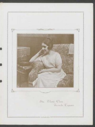 [Fotografía de] Sta. María Clara Acevedo Capurro