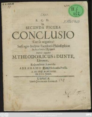 In Secunda Figura Conclusio Cur sit negativa?