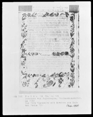 Johannes Bugenhagen, Psalmenkommentar — Musizierende Putten, Folio 157verso