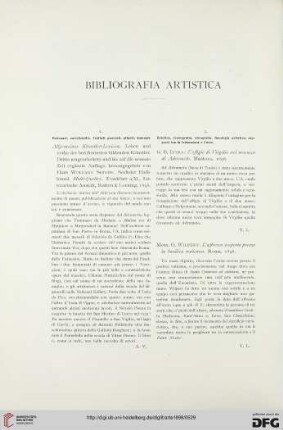 Bibliografia artistica