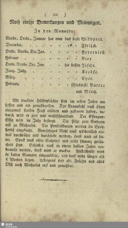 Noch einige Bemerkungen und Meinungen