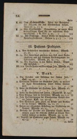 III. Paßions-Predigten.