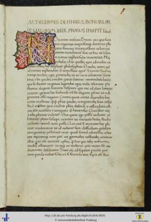 [1r - 90r] De finibus bonorum et malorum.
